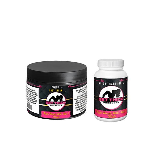 Get Thick Quick Cream + Get Thick Weight Gain Pills combo - Get Thick Products