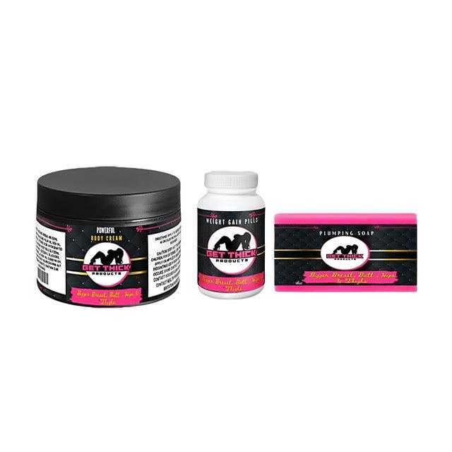 Get Thick Quick Plumping Soap, Cream, & Pills - Get Thick Products