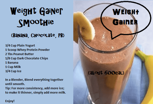 Smoothie Recipes using to help you gain weight fast - Get Thick Products