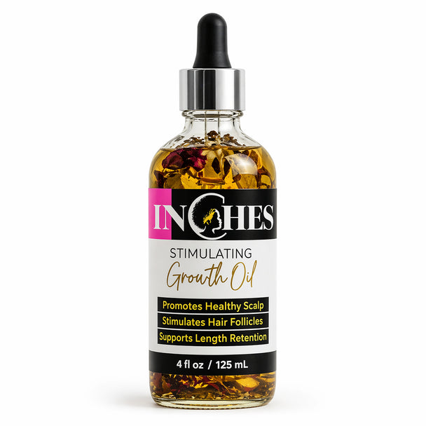 "Inches" Hair Growth Oil – Natural Formula for Thicker, Longer, Healthier Hair