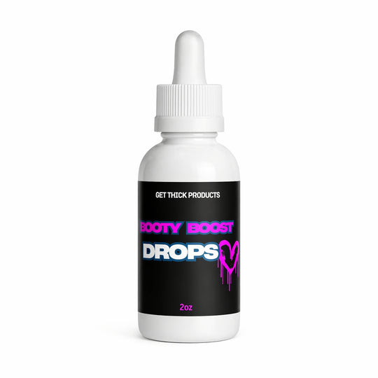 Get Thick Quick™ Booty Boost Drops | Hyaluronic Body Serum for Smooth Skin & Curves Support