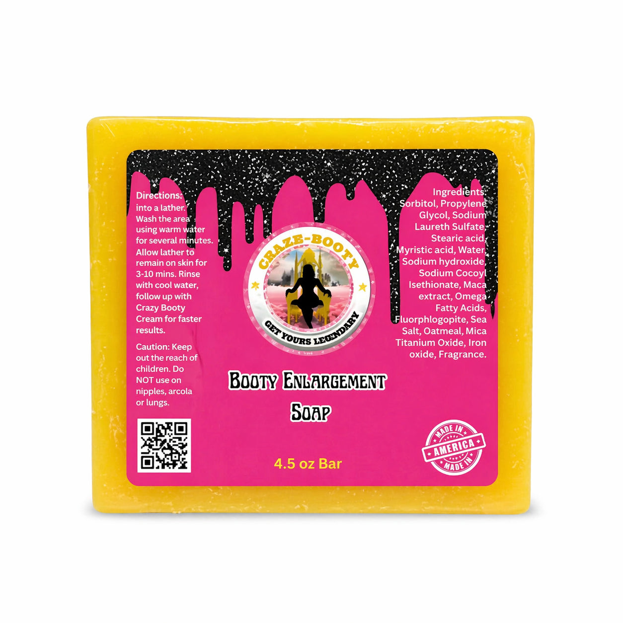 Celeb Booty™ Cleansing Soap | Curves Support & Smooth, Plump-Looking Skin