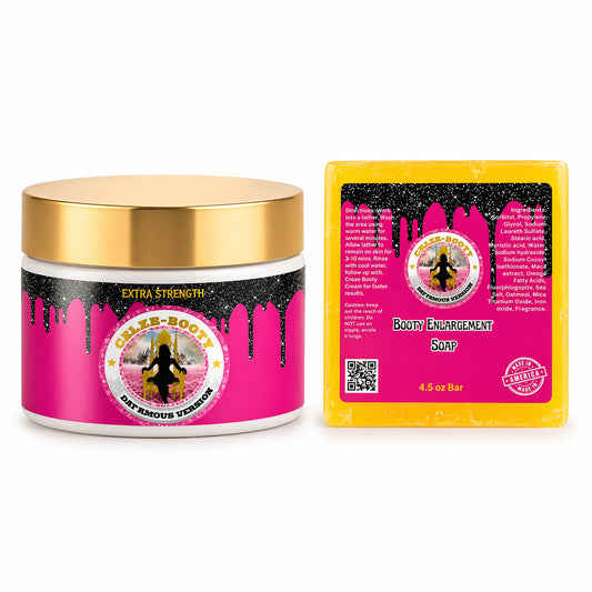 Celeb Booty™ Extra Strength Plumping Body Cream & Cleansing Soap Set – Curves Care