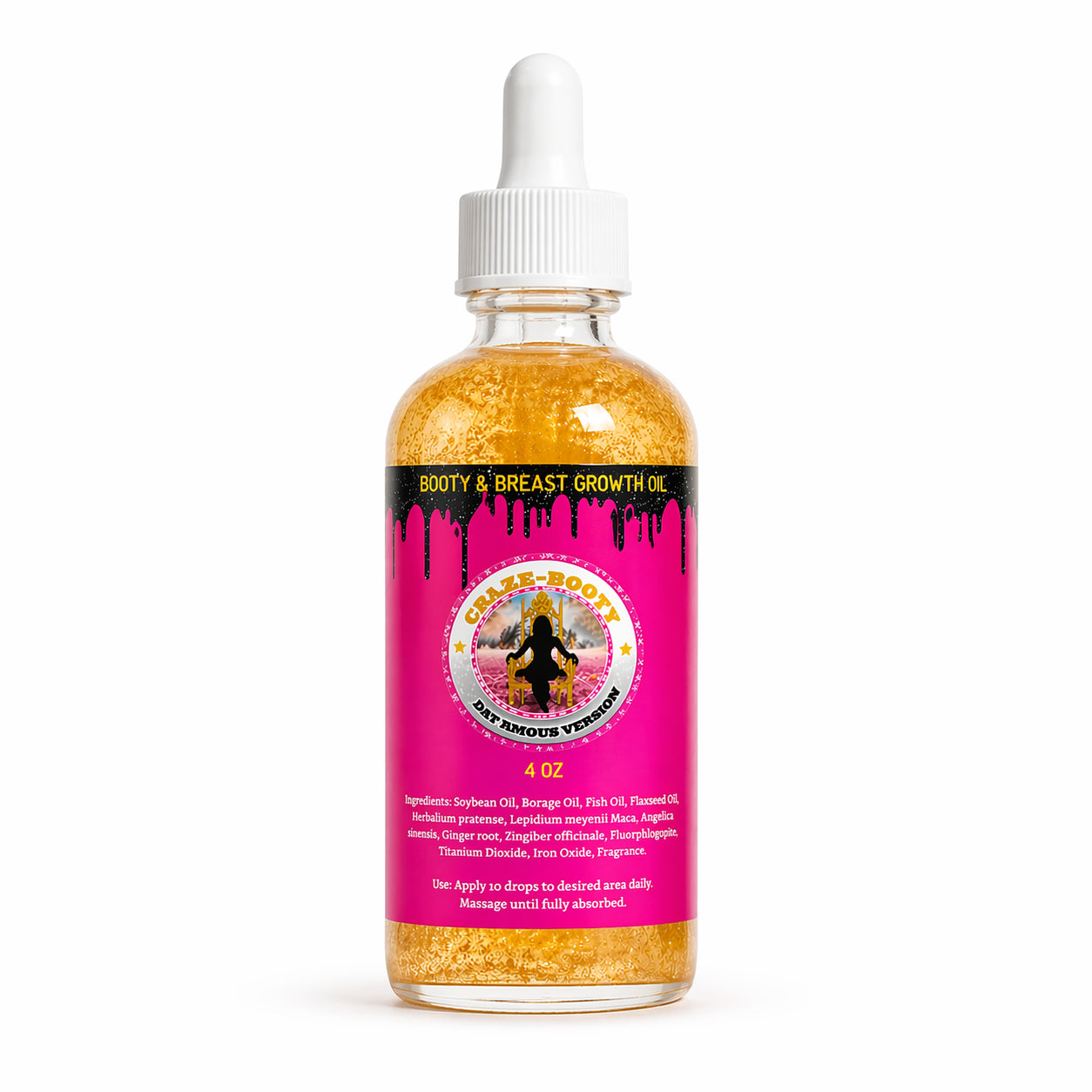 Celeb Booty™ Plumping Body Oil – Curves, Smooth Skin & Contour Boost (4 oz)