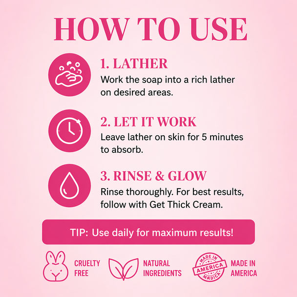 Get Thick Quick™ Plumping Soap – Curvy Body Cleansing Bar