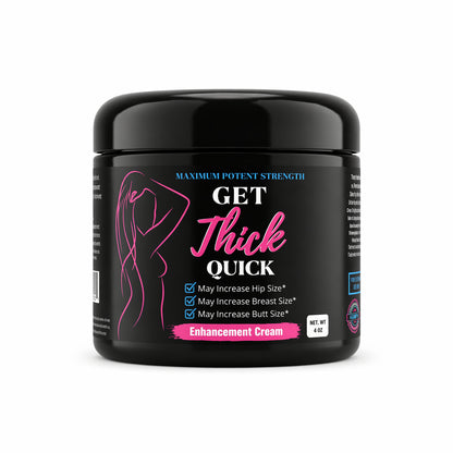 Max Strength Get Thick Quick™ Plumping Body Cream – Smooth Skin & Curves Boost Black Maca Version