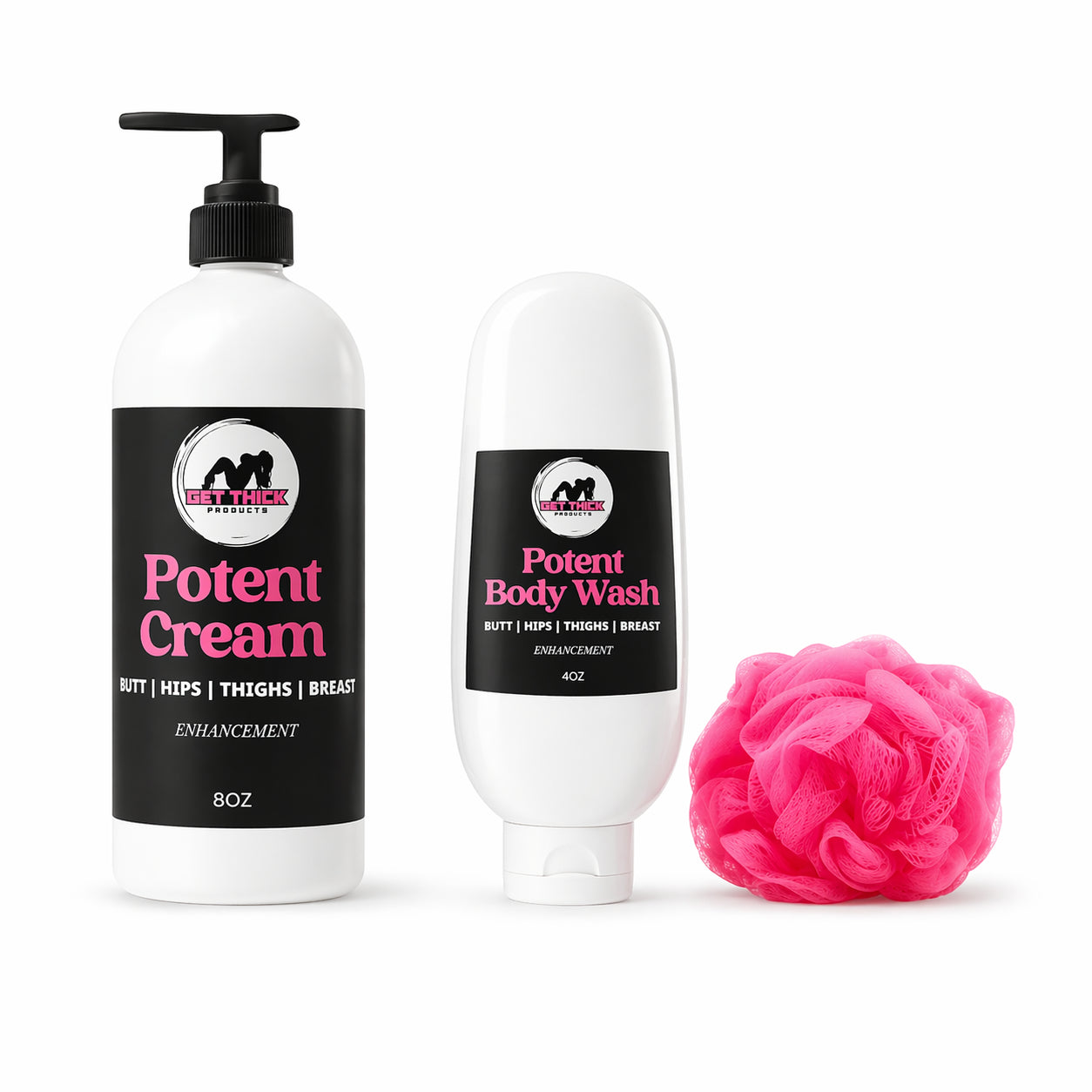 Potent Cream & Thick Body Wash – Fast-Acting Curve Enhancement for a Fuller Figure