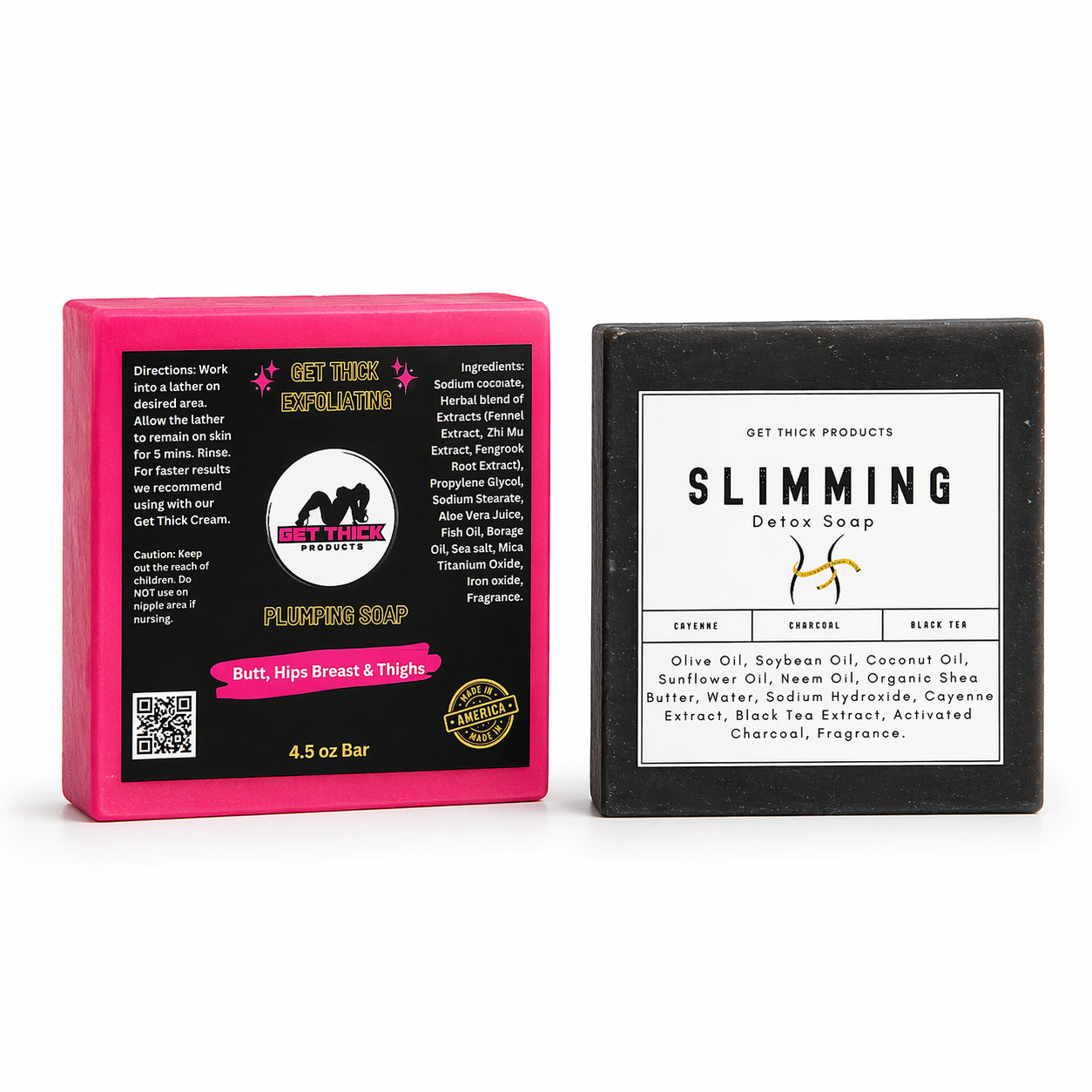 Stomach Fat Reducer Soap & Get Thick Quick Soap – Natural Body Shaping and Toning