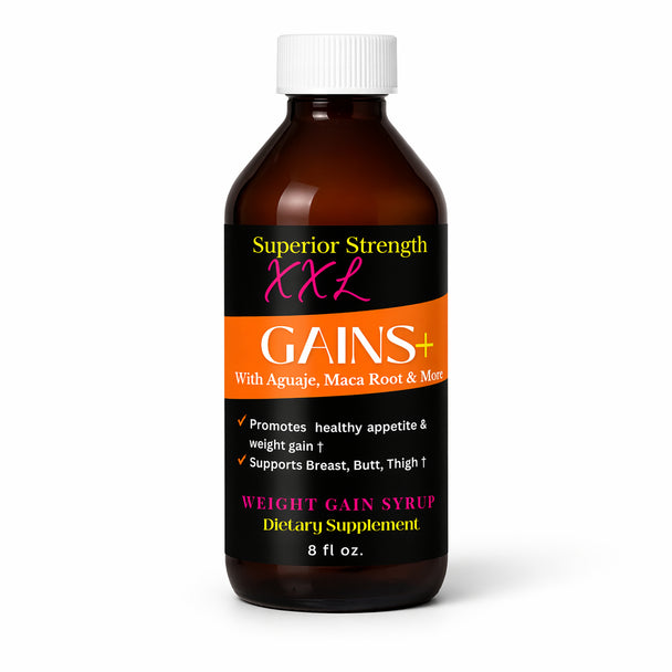 XXL Gains+™ Weight Gain Syrup – Natural Solution for Fast Weight Gain & Curves