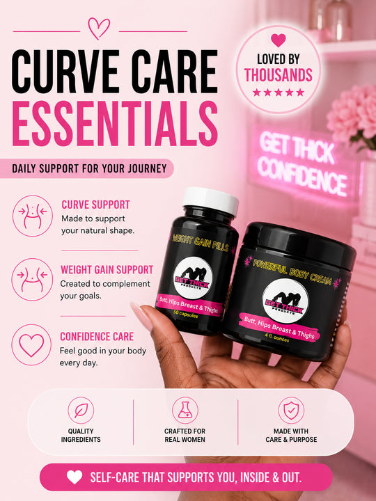 Get Thick Quick™ Plumping Body Cream & Support Capsules Set – Complete Daily Routine