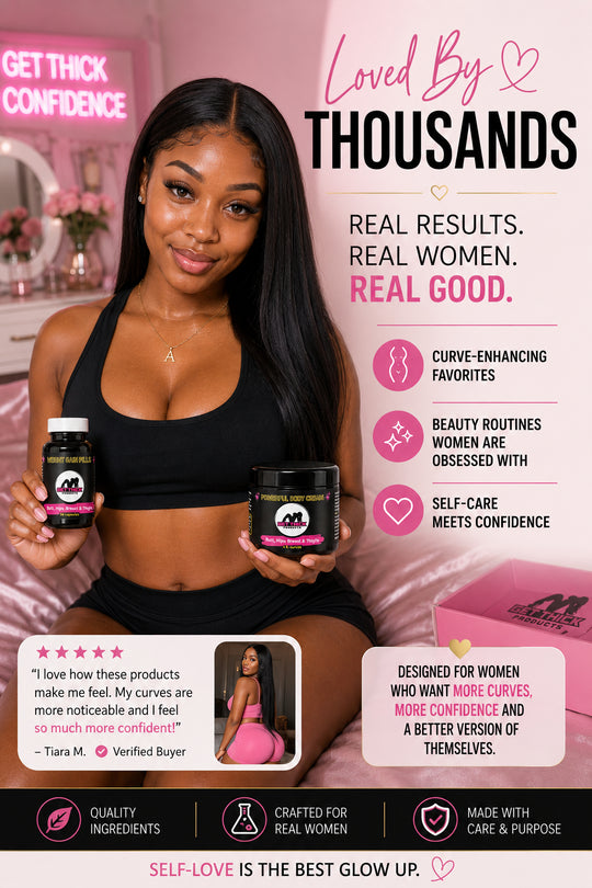 Get Thick Quick™ Plumping Body Cream & Support Capsules Set – Complete Daily Routine