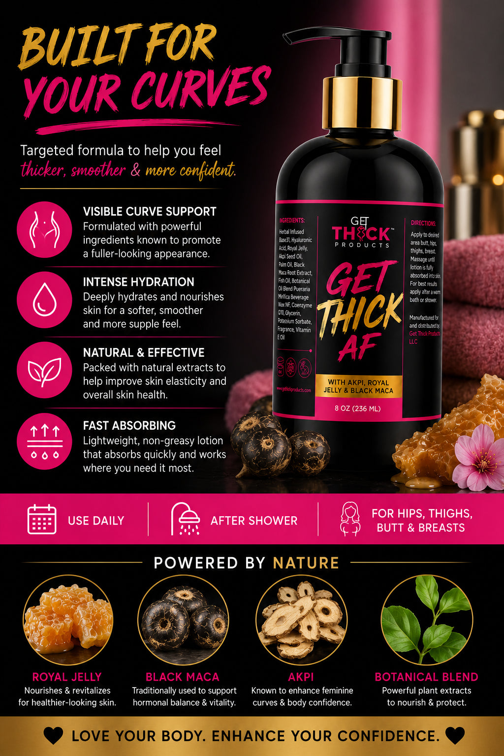 Thick AF™ Plumping Body Cream – Curves-Focused Body Care
