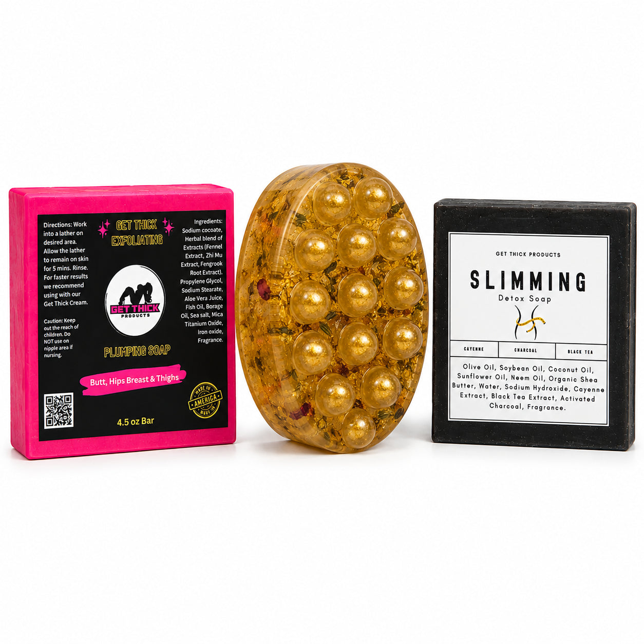 Ultimate Body Shaping Soap Bundle | Tone, Sculpt & Enhance Curves Naturally 3 pieces