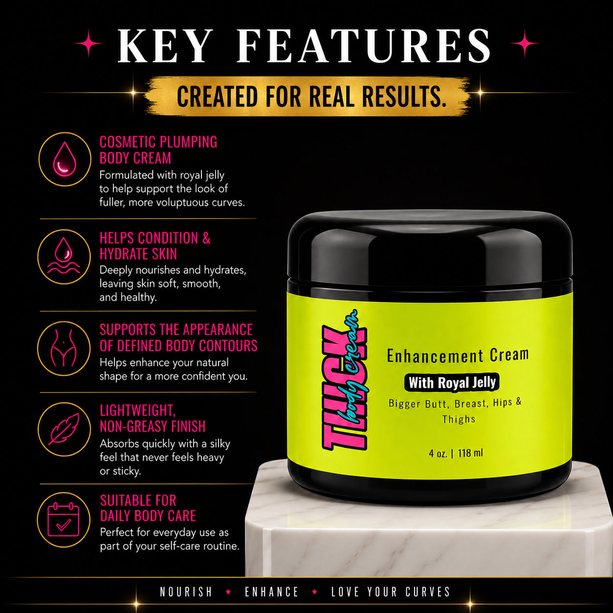 Butt Growth Cream Get Thick Cream with Royal Jelly | Get Thick Products