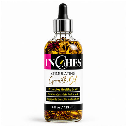 "Inches" Hair Growth Oil – Natural Formula for Thicker, Longer, Healthier Hair