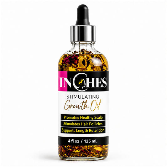 "Inches" Hair Growth Oil – Natural Formula for Thicker, Longer, Healthier Hair