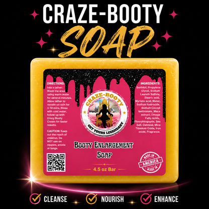 Celeb Booty™ Butt Plumping Soap - Enhance & Enlarge | Get Thick