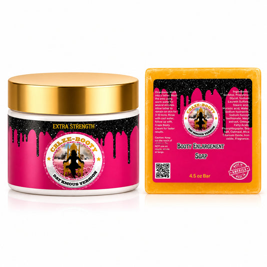 Celeb Booty™ Extra Strength Plumping Body Cream & Cleansing Soap Set – Curves Care