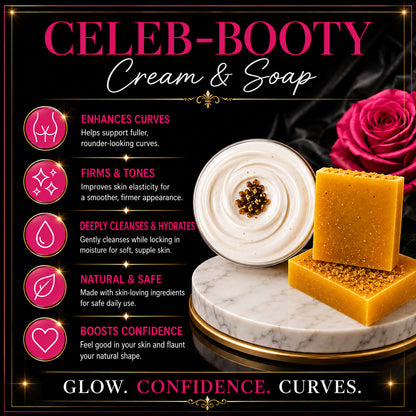 Celeb Booty™ Extra Strength Plumping Body Cream & Cleansing Soap Set – Curves Care