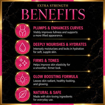 Extra Strength Celeb Booty™ Plumping Body Cream – Smooth Skin & Curves Glow