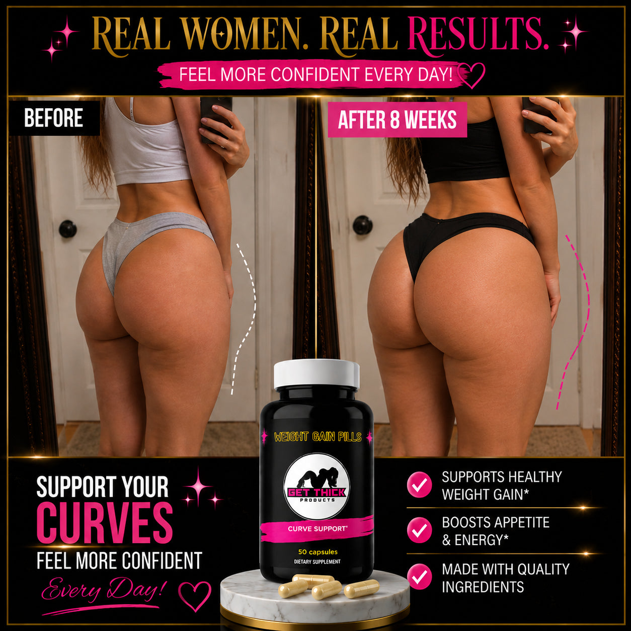Fast Weight Gain Pills | Get Thick Pills | Get Thick Products