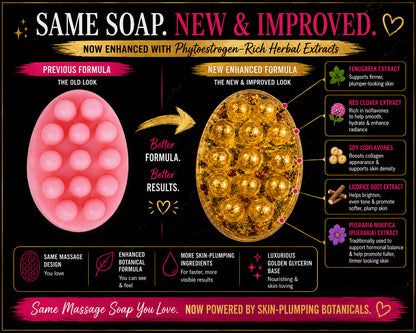 Get Thick AF™ Exfoliating Enhancement Massage Soap – Curvy Body Prep Bar