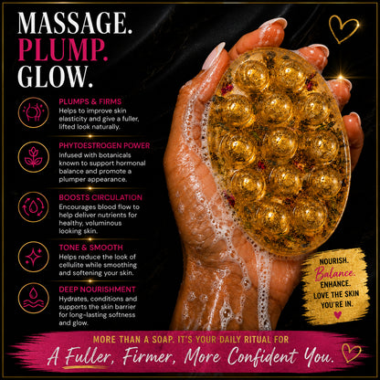 Get Thick AF™ Exfoliating Enhancement Massage Soap – Curvy Body Prep Bar