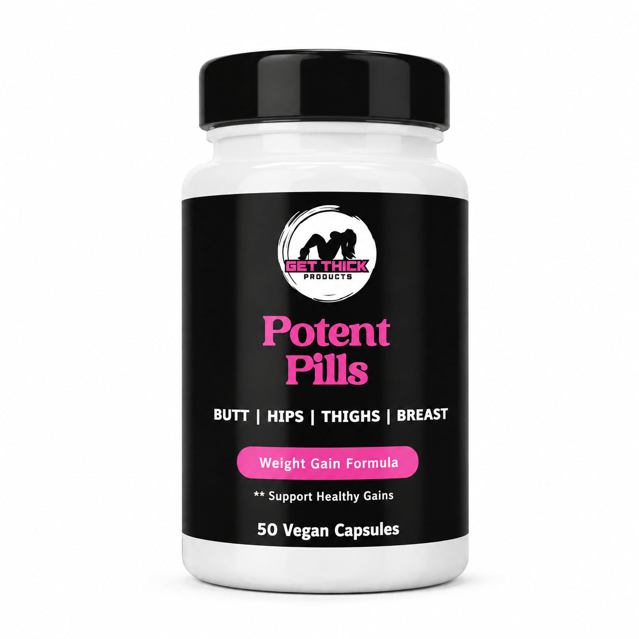 Get Thick Quick™ Potent Capsules for Women | Daily Weight Gain Support