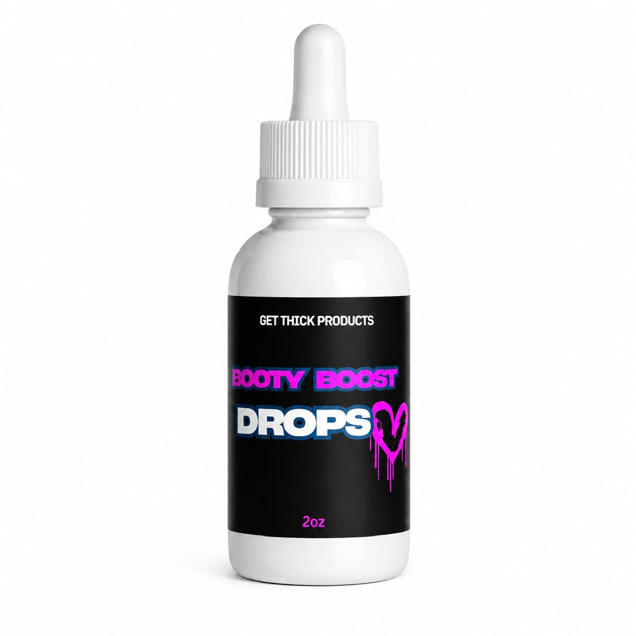 Get Thick Quick™ Booty Boost Drops | Hyaluronic Body Serum for Smooth Skin & Curves Support