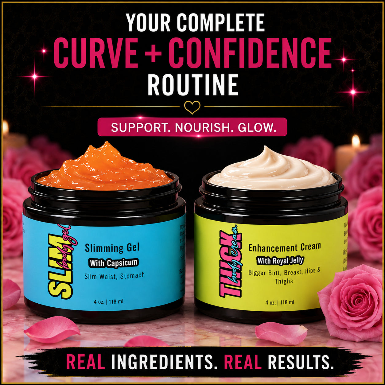 Get Thick Slim Thick™ Slimming Gel & Curve Enhancement Cream Duo