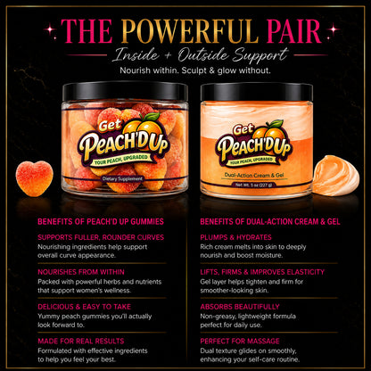 Get Peach’d Up™ Complete Curves Bundle | Daily Gummies & Body Curves Kit