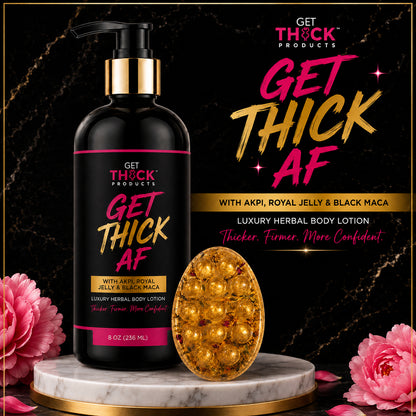 Get Thick AF™  Cream + Soap – 2 Step Booty, Hips, and Breast Enhancement