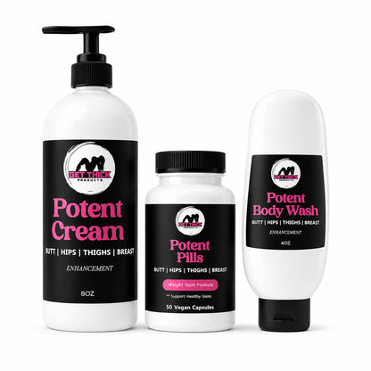 Potent Butt Enhancement Cream, Body Wash & Pills – Boost Your Curves Naturally