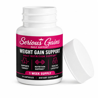 Serious Gains™ Weight Gain Support Capsules – Daily Nutritional Support for Healthy Weight Goals
