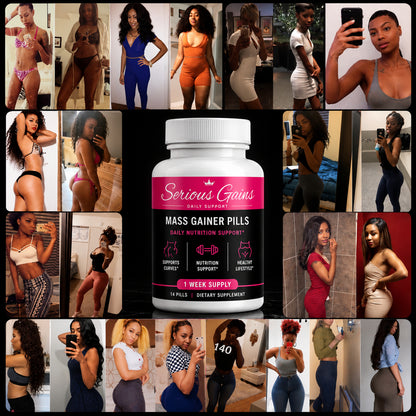 Serious Gains™ Weight Gain Support Capsules – Daily Nutritional Support for Healthy Weight Goals