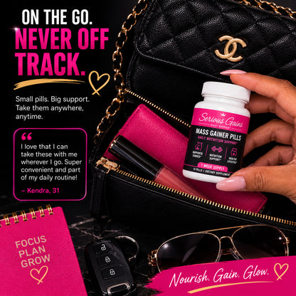 Serious Gains™ Weight Gain Support Capsules – Daily Nutritional Support for Healthy Weight Goals