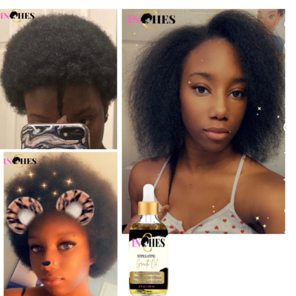 'Inches" Hair Growth Oil - Achieve  Inches in 1 Month