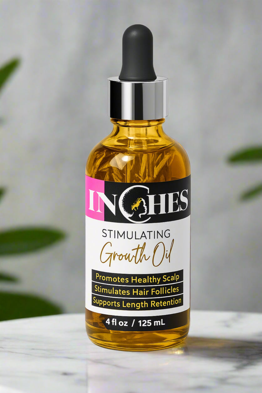 "Inches" Hair Growth Oil – Natural Formula for Thicker, Longer, Healthier Hair