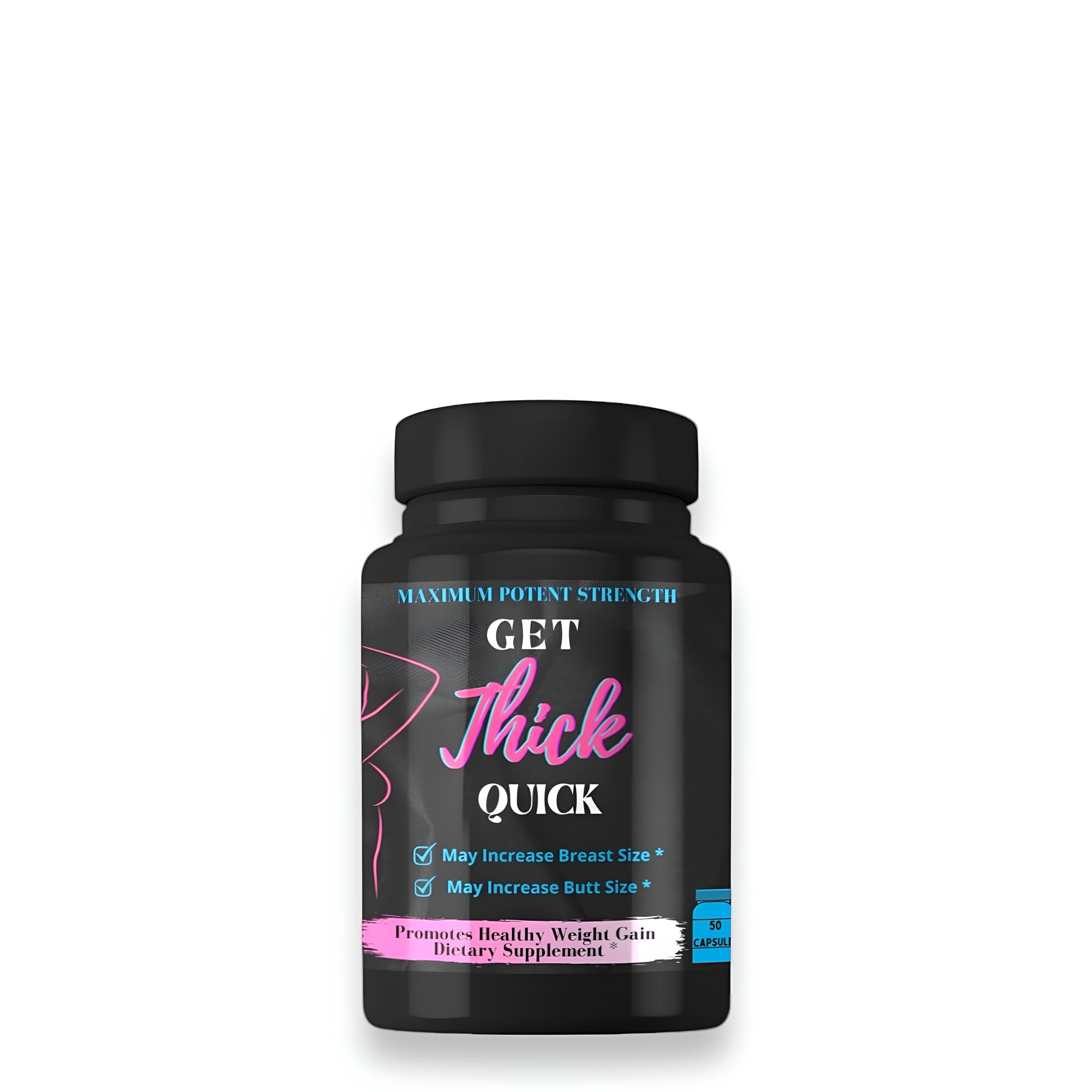 Get Thick Quick Black Version Enhancement Pills – Natural Curve & Weight Gain Supplement