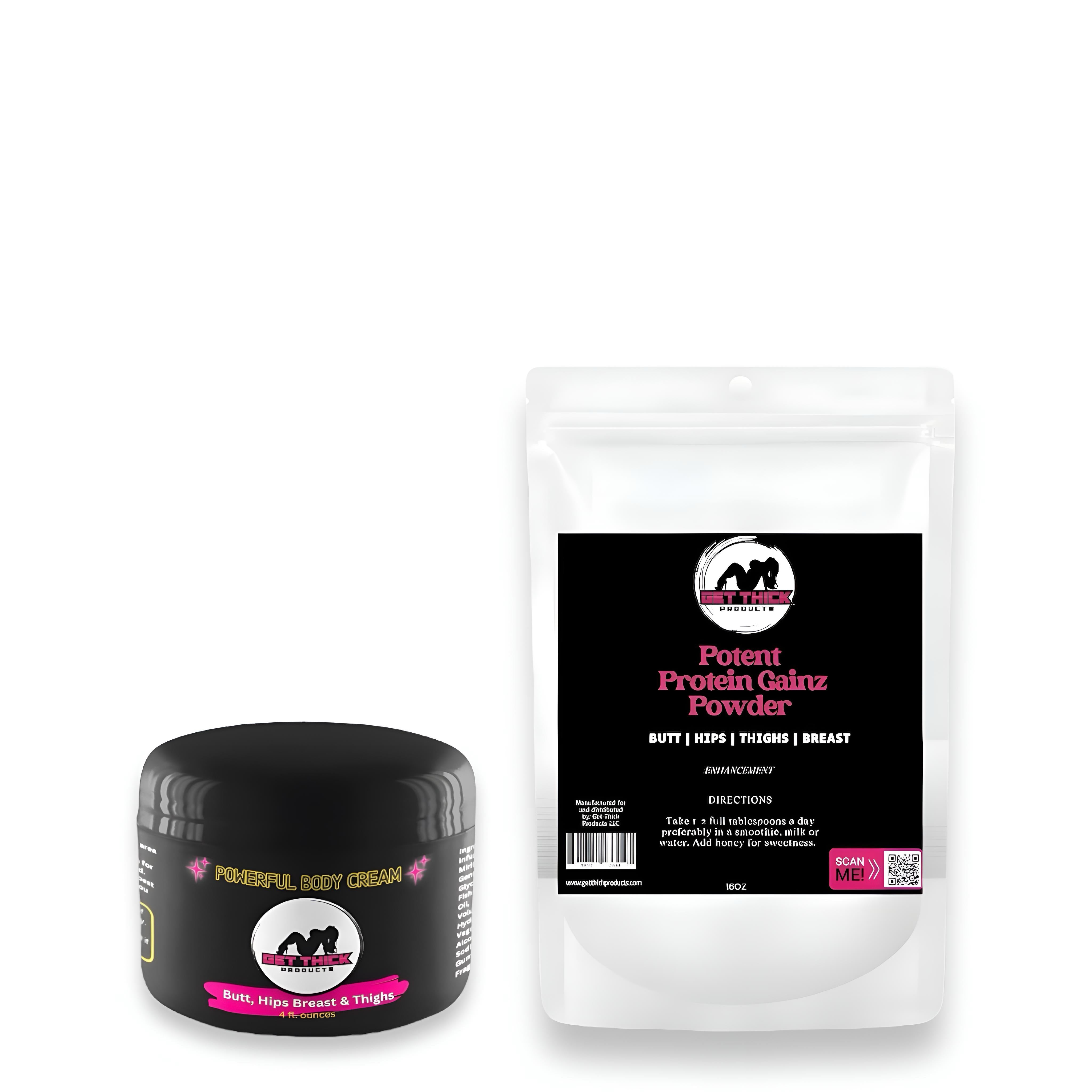 Get Thick Quick Cream & Weight Gain Powder –