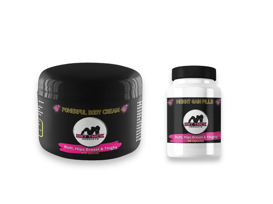 Get Thick Quick Cream + Get Thick Weight Gain Pills combo - Get Thick Products