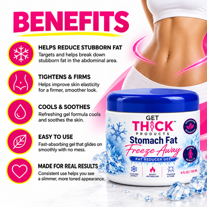 Freeze Away™ Stomach Fat Body Sculpting Gel | Smooth, Firm-Looking Skin & Contour Support