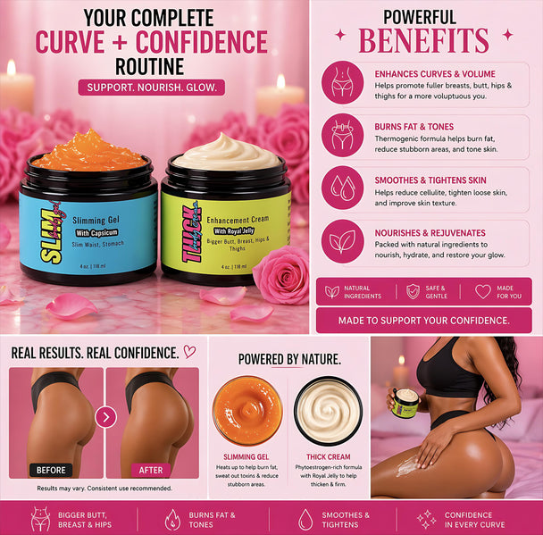 Slim thick body enhancement & slimming gel duo Get Thick Products