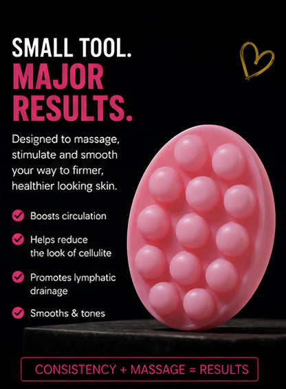 Get Thick Af Massage soap Pink oval tool with text on a black background