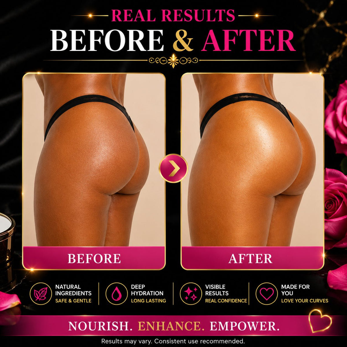 Celeb Booty™ Growth Oil + Cleansing Soap Duo – Curvy Glow Routine System - Get Thick Products