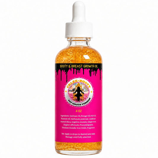 Celeb Booty™ Plumping Body Oil – Curves, Smooth Skin & Contour Boost (4 oz) - Get Thick Products