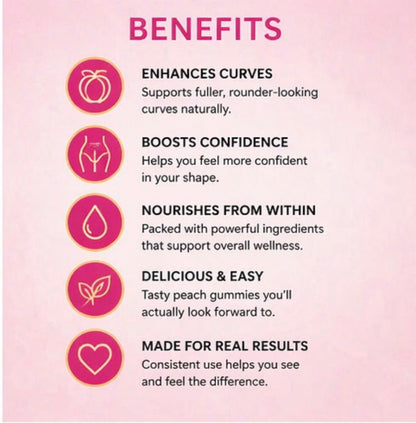 🍑 Get Peach’D Up Gummies – Peach-Flavored Curves Support Gummies - Get Thick Products