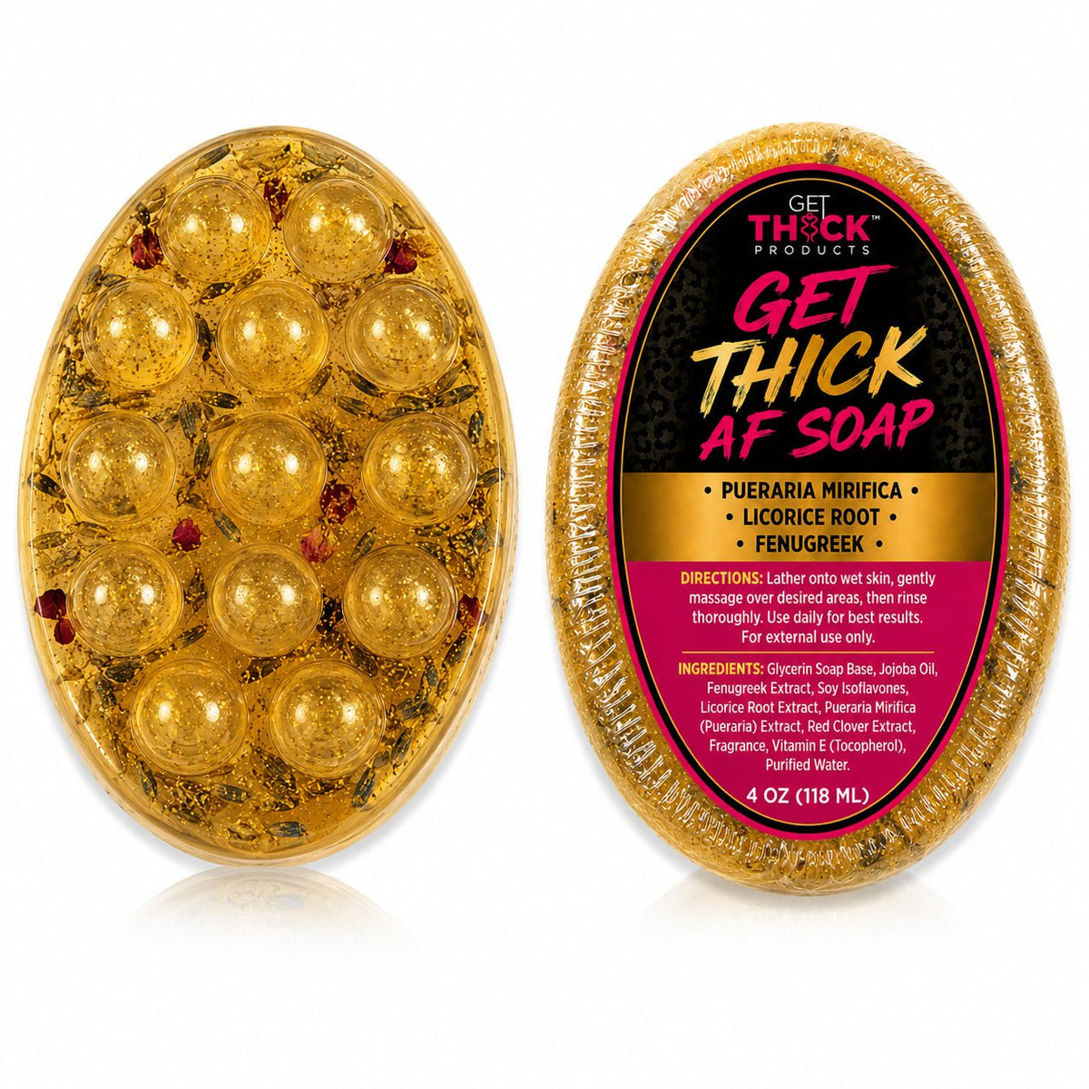 Get Thick AF™ Exfoliating Enhancement Massage Soap – Curvy Body Prep Bar - Get Thick Products