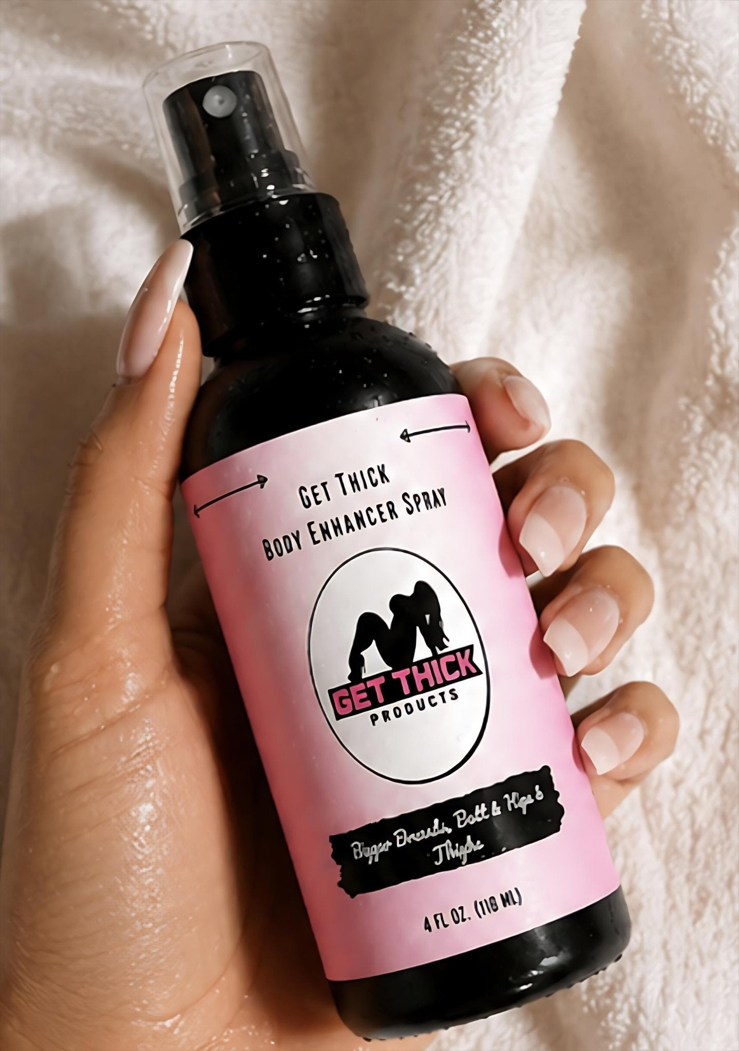 Get Thick Body Enhancing Spray – Targeted Curve Care for Booty & Bust - Get Thick Products
