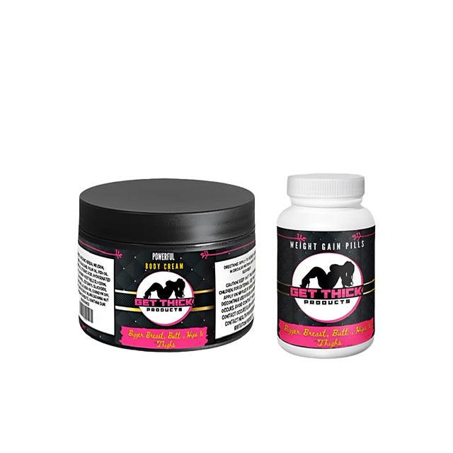 Get Thick Quick Cream & Weight Gain Pills Combo for Females